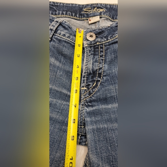 Silver Jean Co women's blue Denim Suku Capri size w31 - Picture 9 of 16